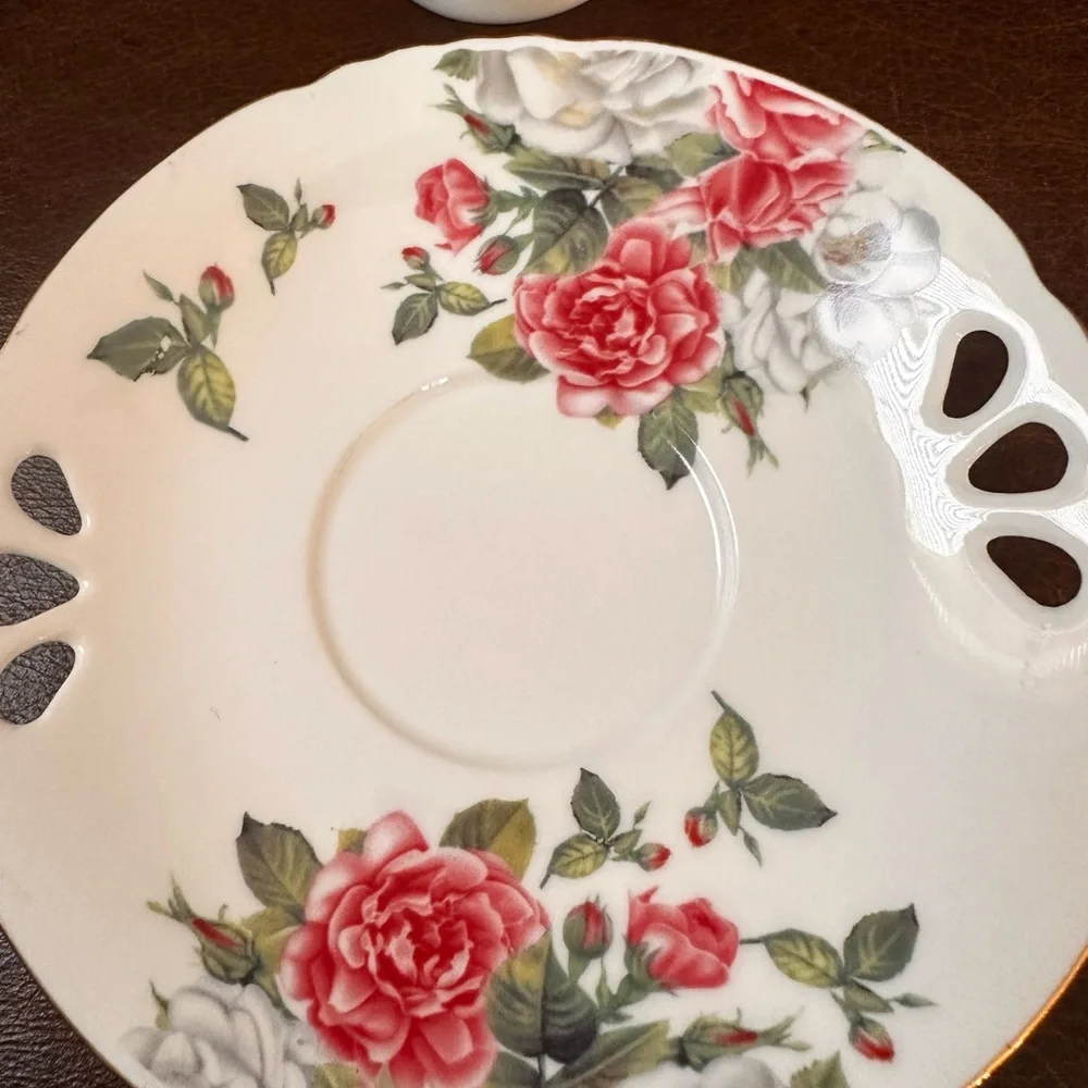 Pacifica Teaware Floral Teacup and Saucer Set